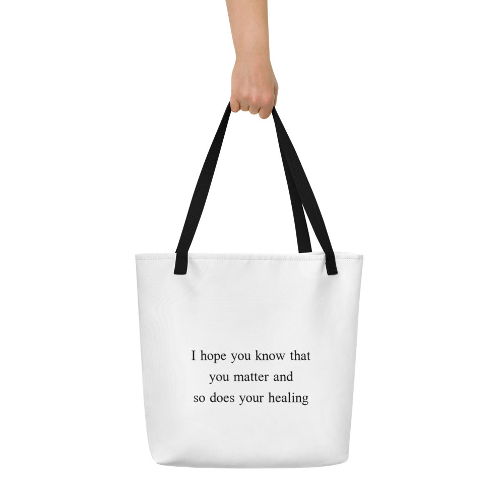All-Over Print Large Tote Bag/beach bag