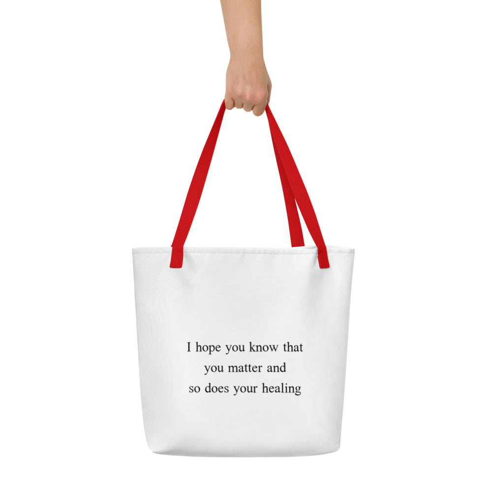 All-Over Print Large Tote Bag/beach bag