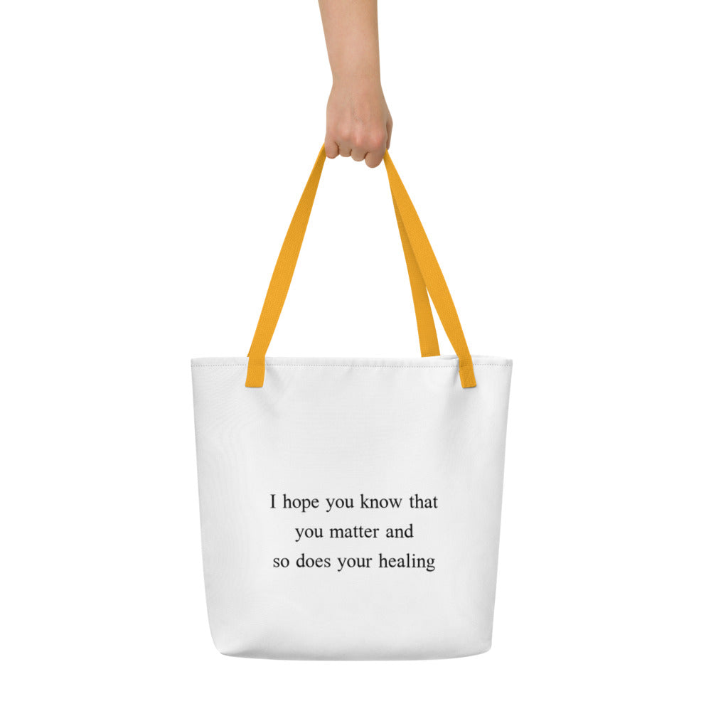 All-Over Print Large Tote Bag/beach bag