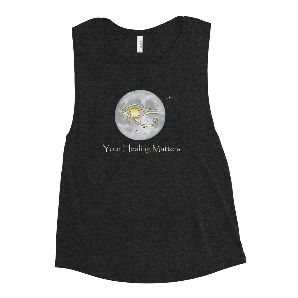 Ladies’ Muscle Tank (Pink/Black)